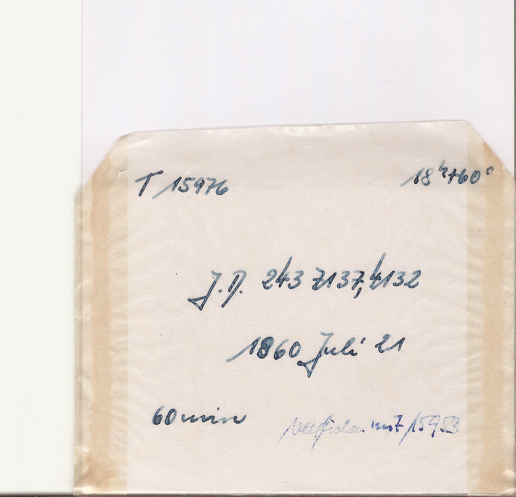 Plate envelope