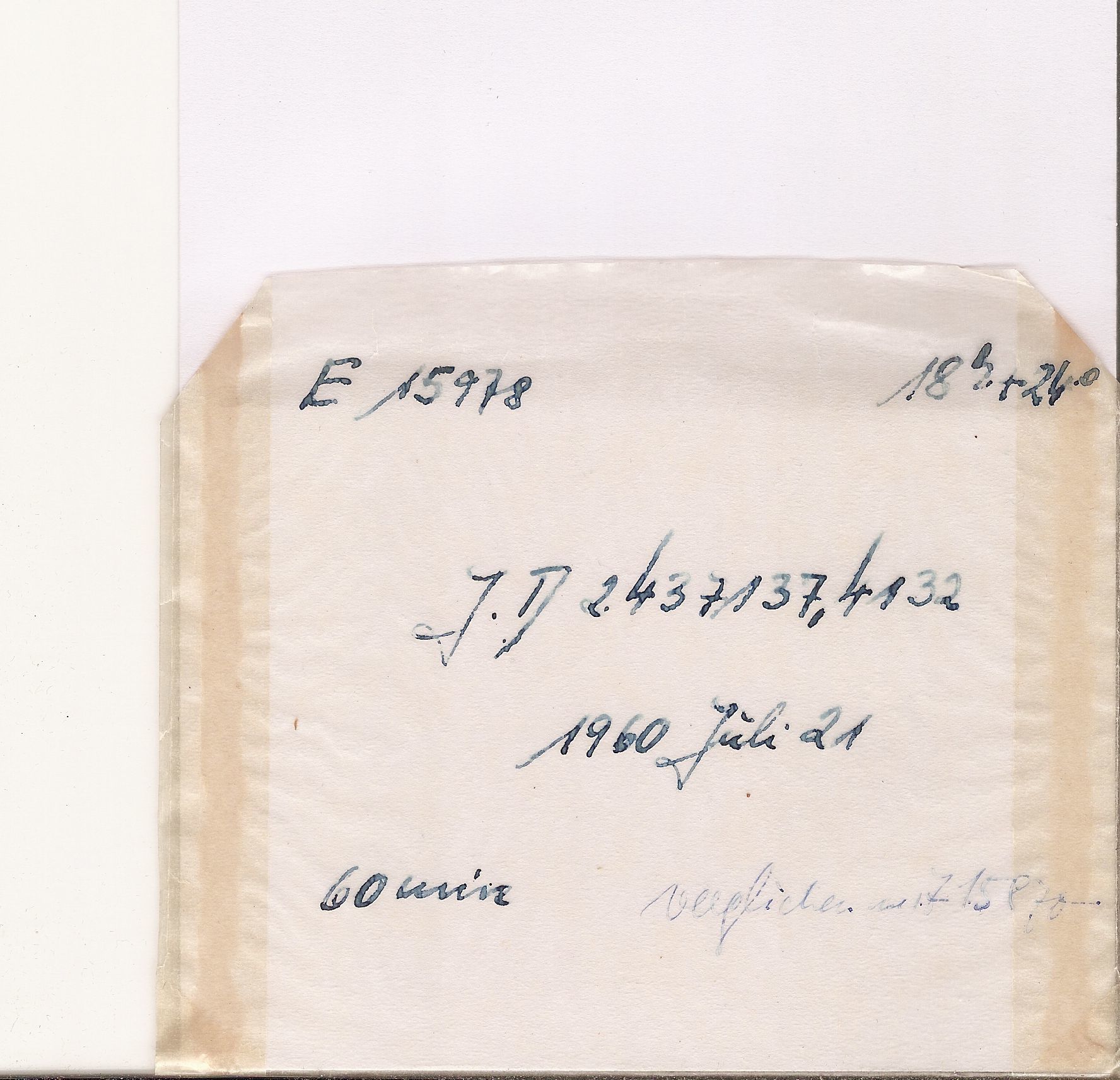 Plate envelope