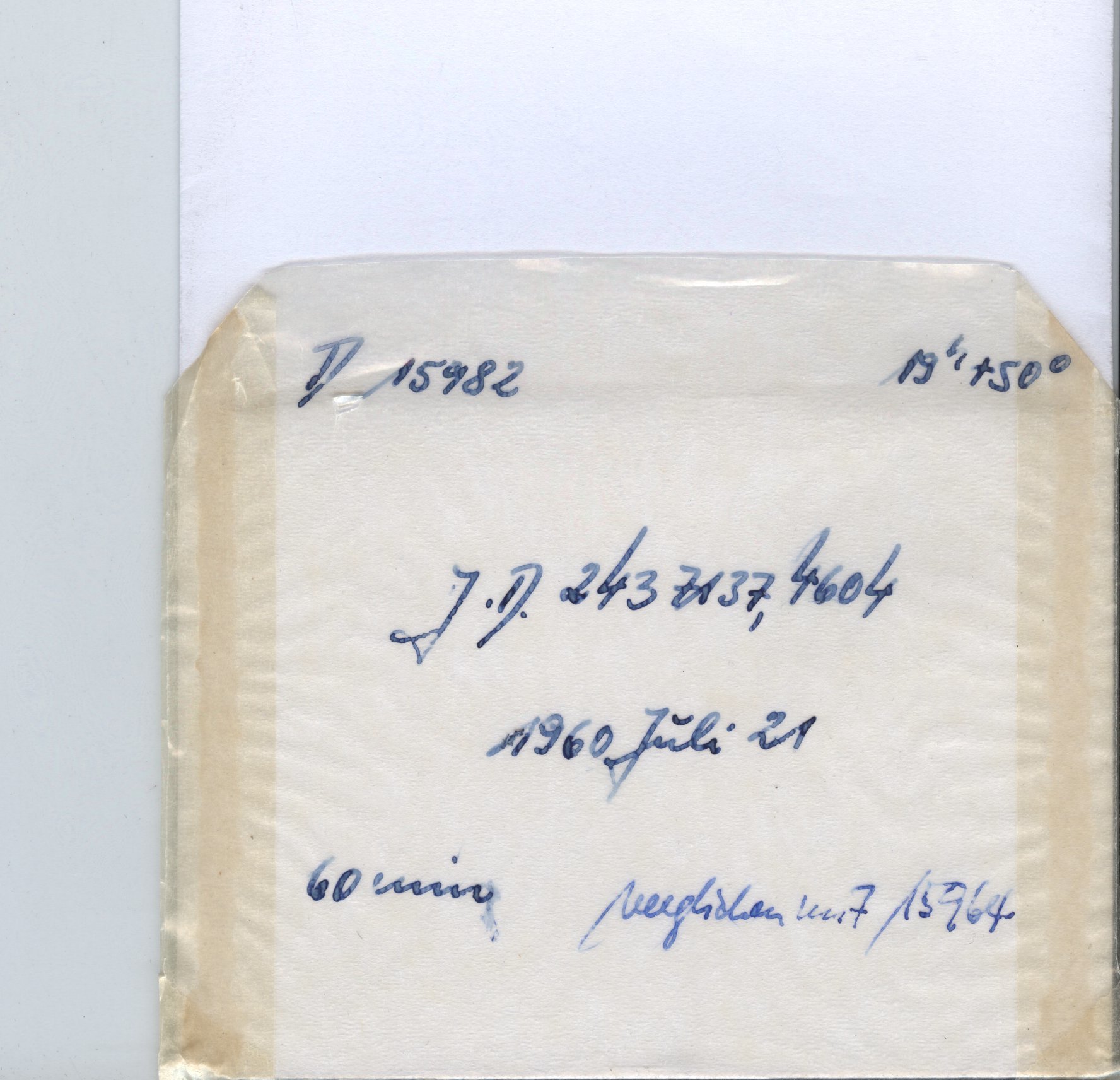 Plate envelope