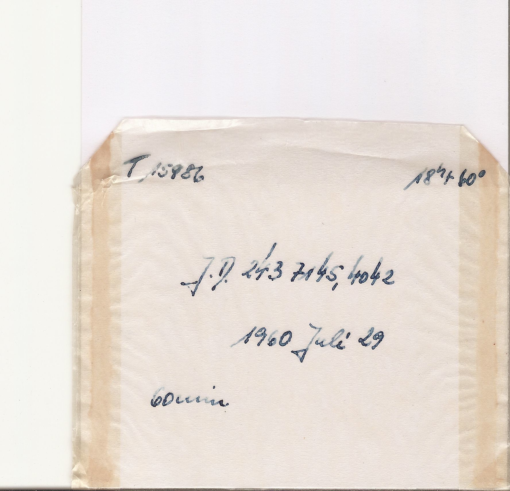Plate envelope