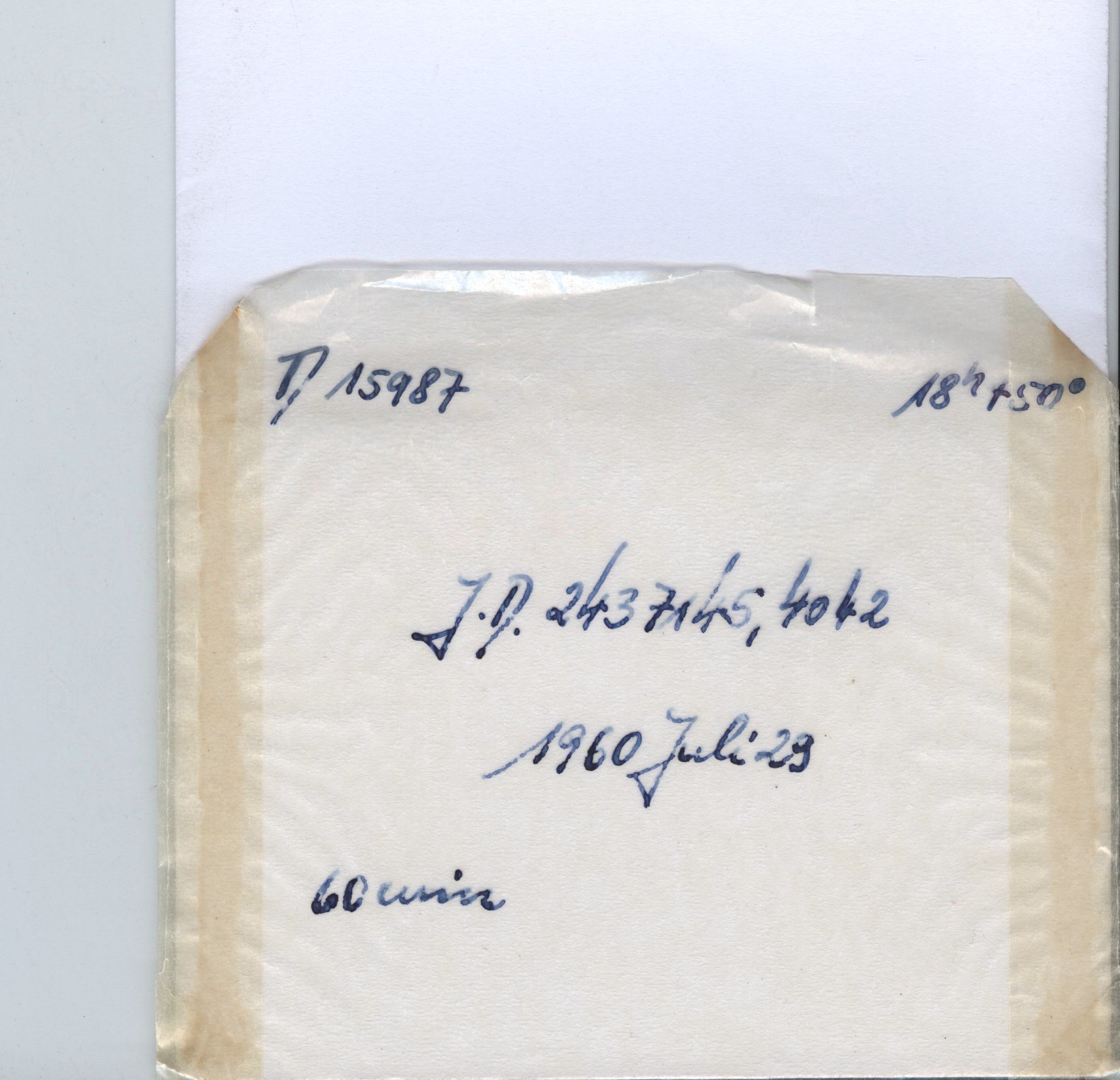 Plate envelope