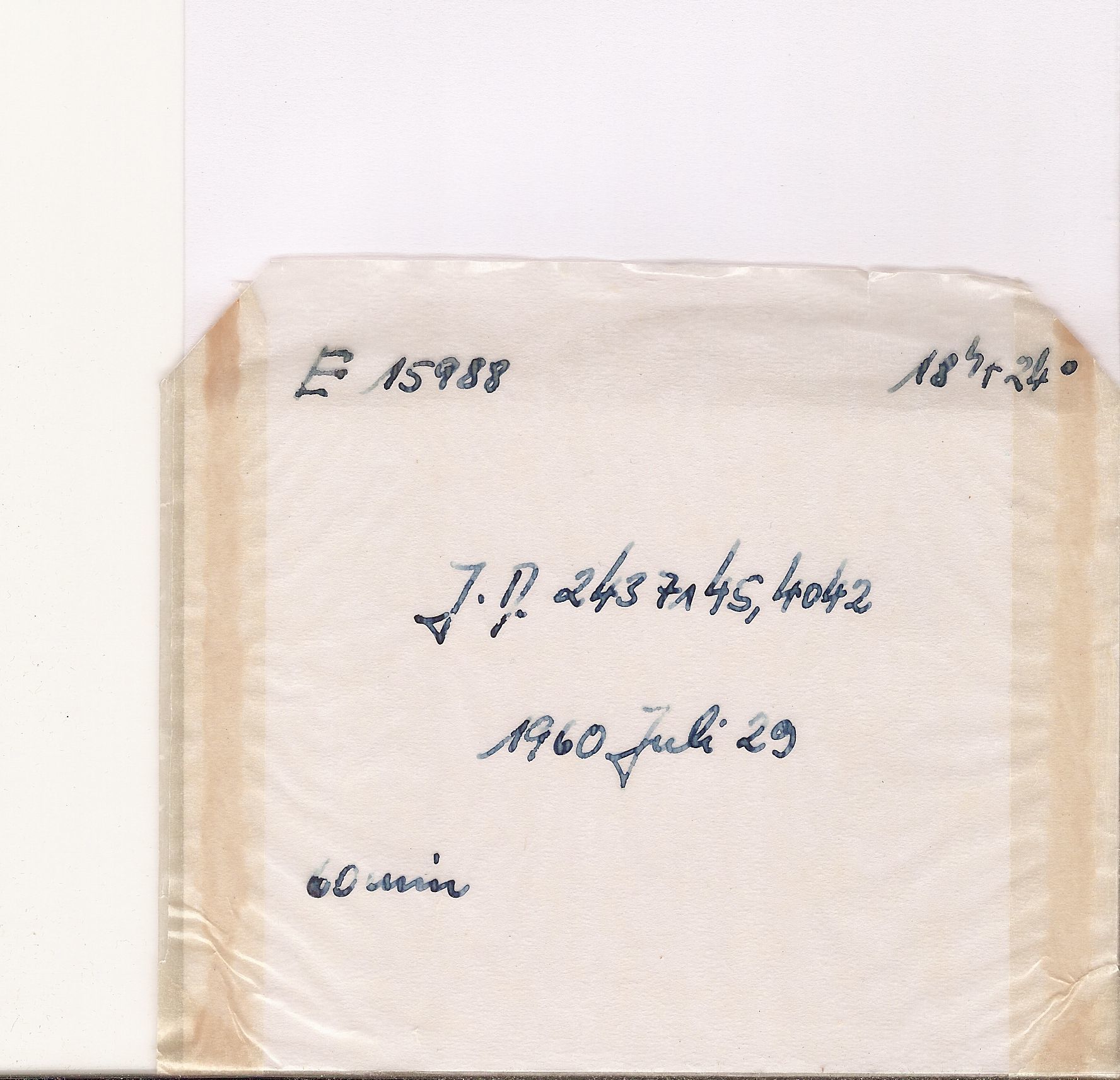 Plate envelope
