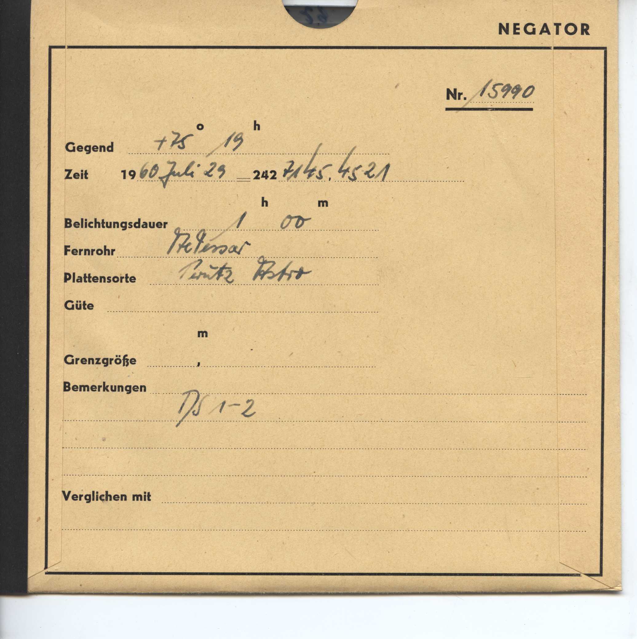 Plate envelope