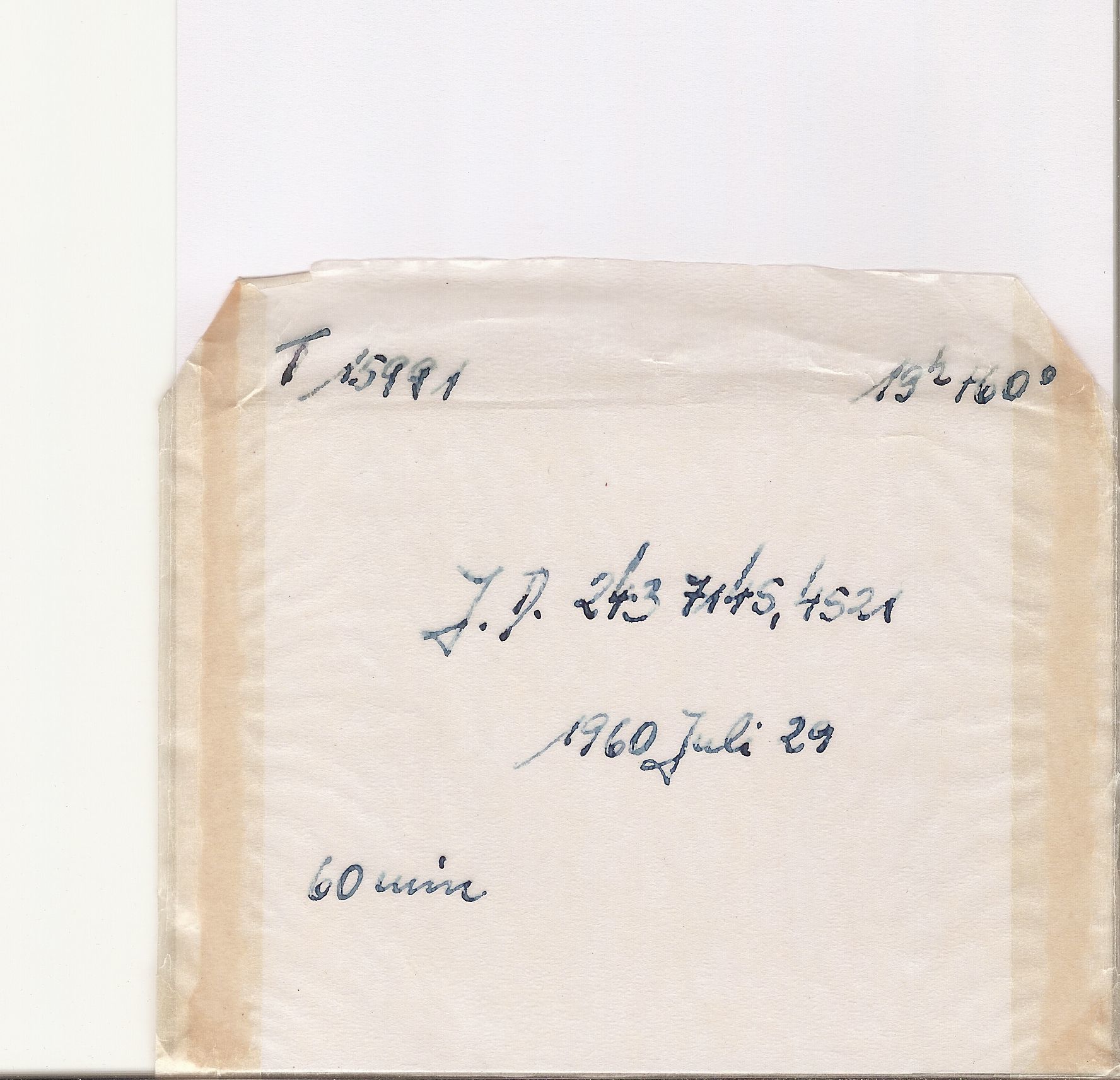 Plate envelope