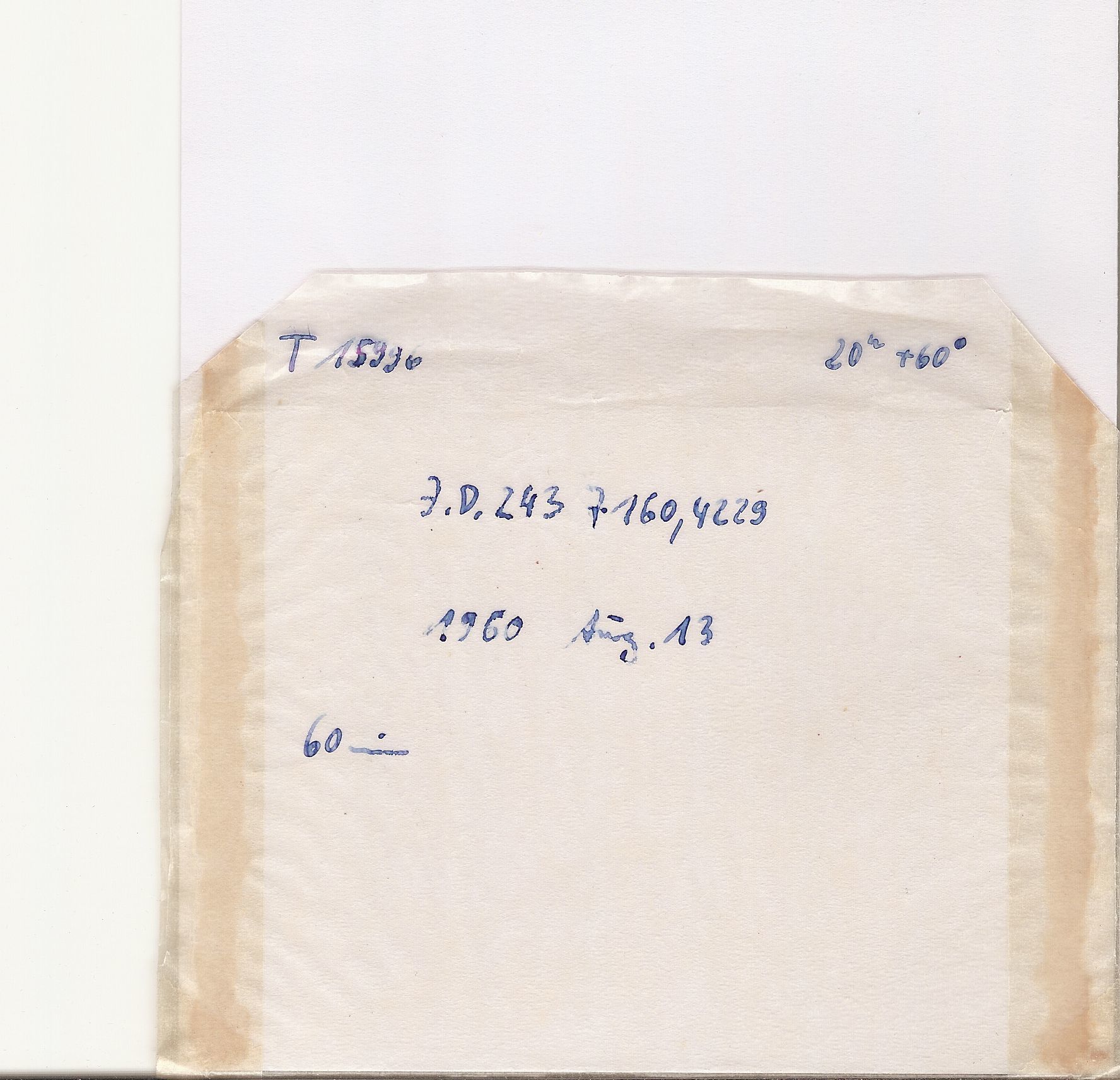 Plate envelope