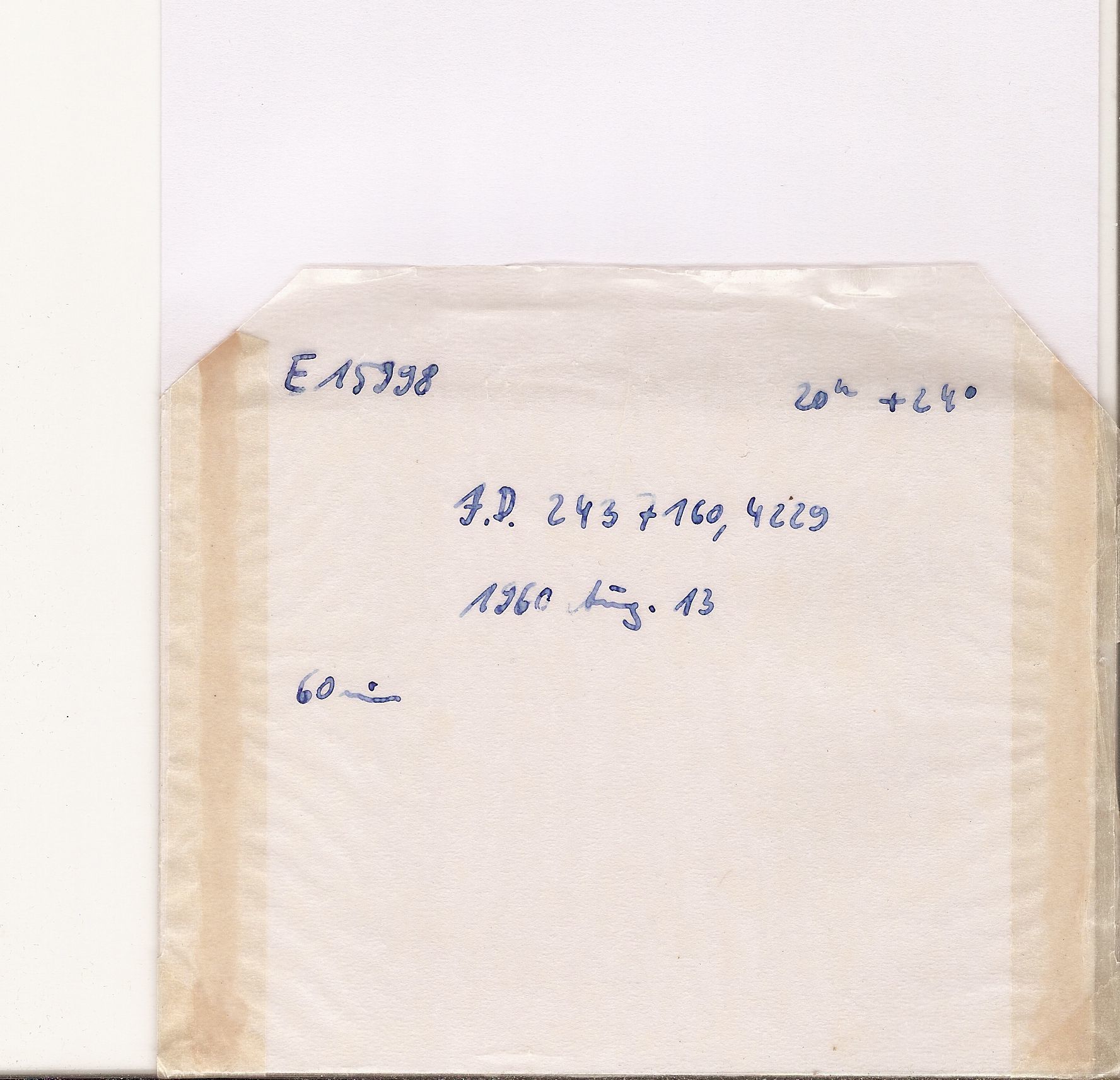 Plate envelope