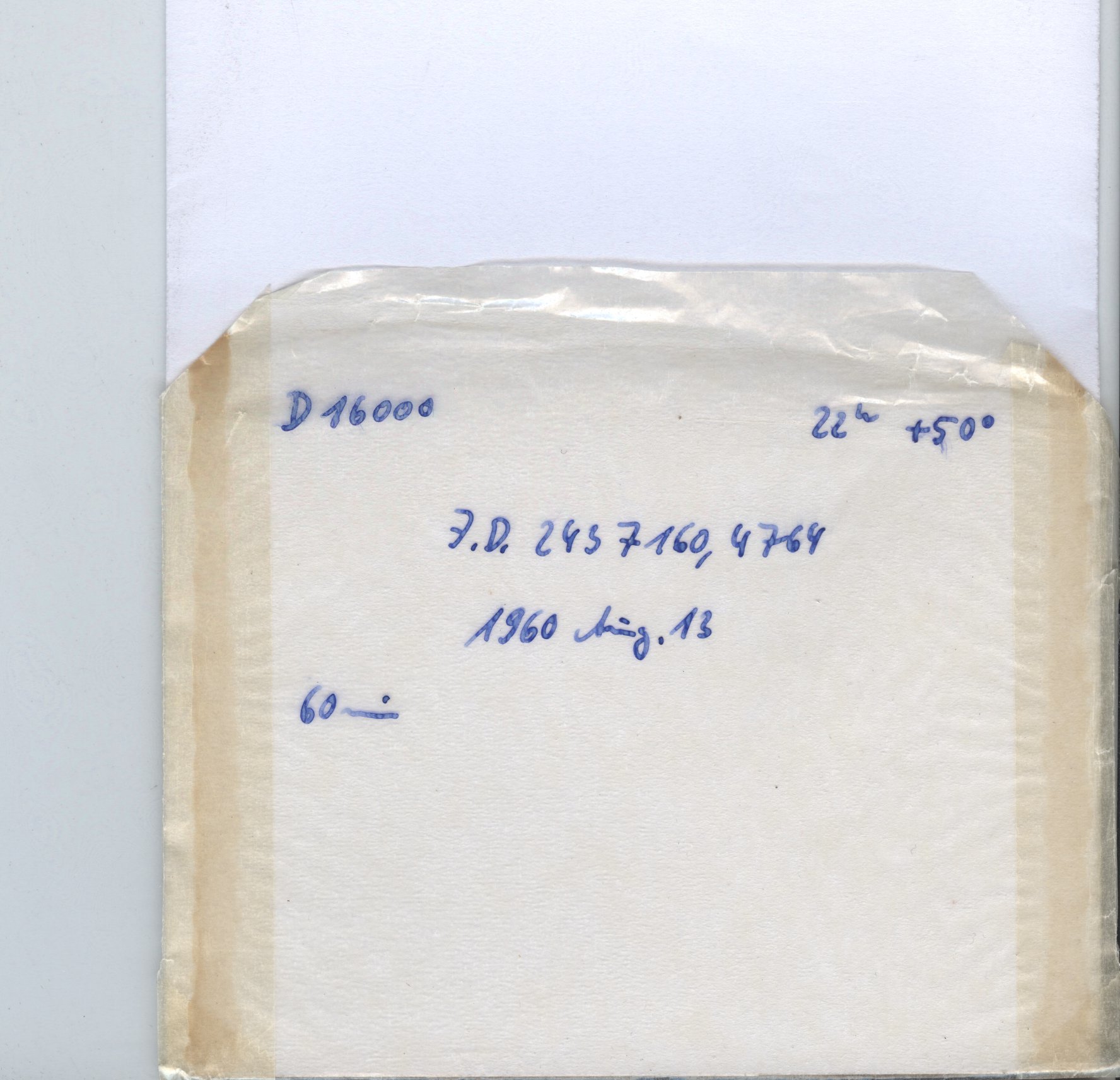 Plate envelope