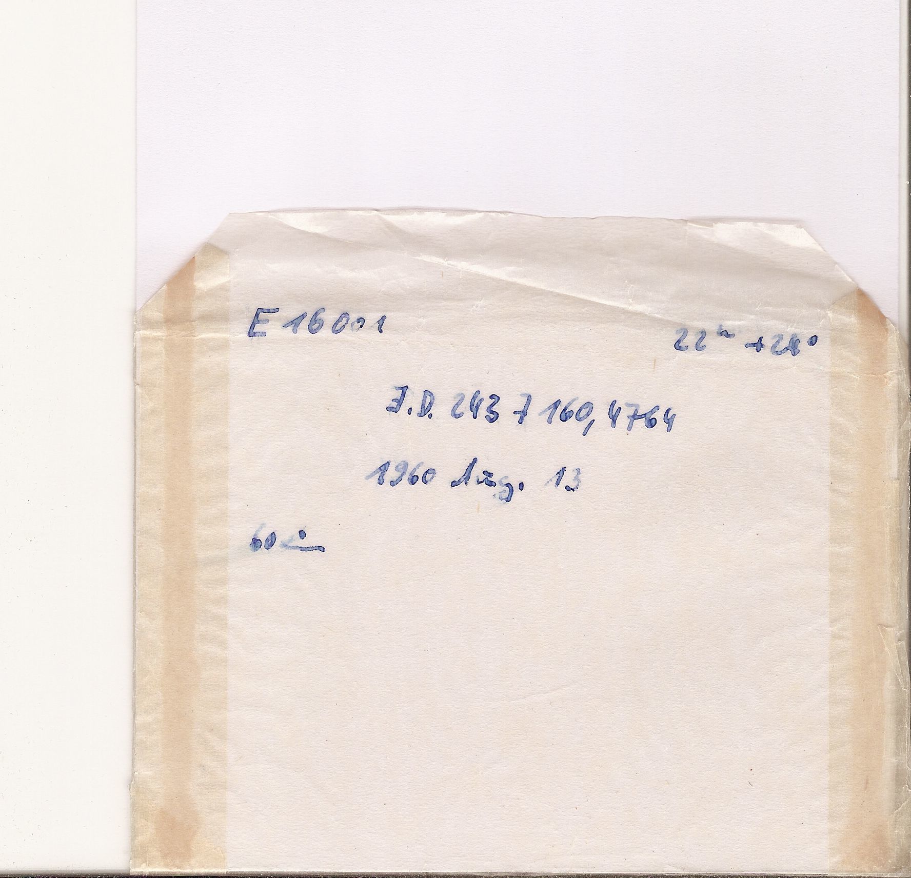 Plate envelope