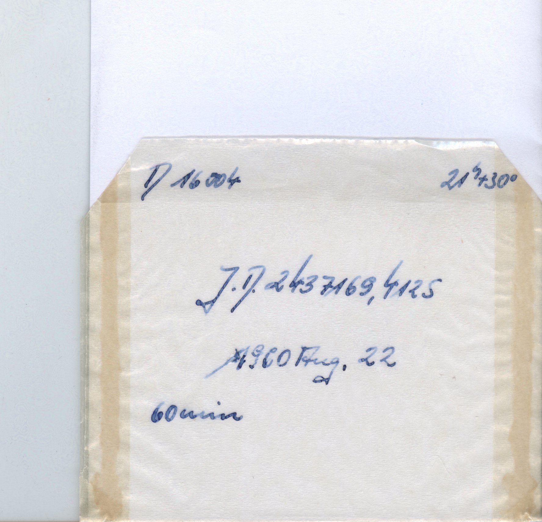 Plate envelope