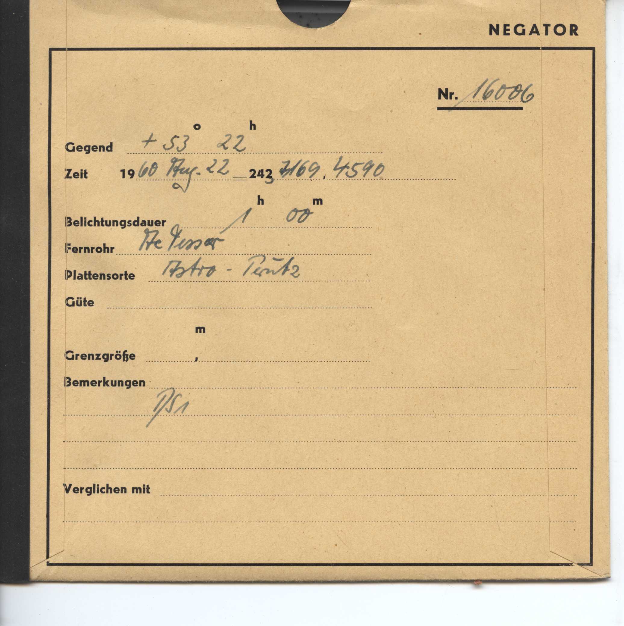 Plate envelope