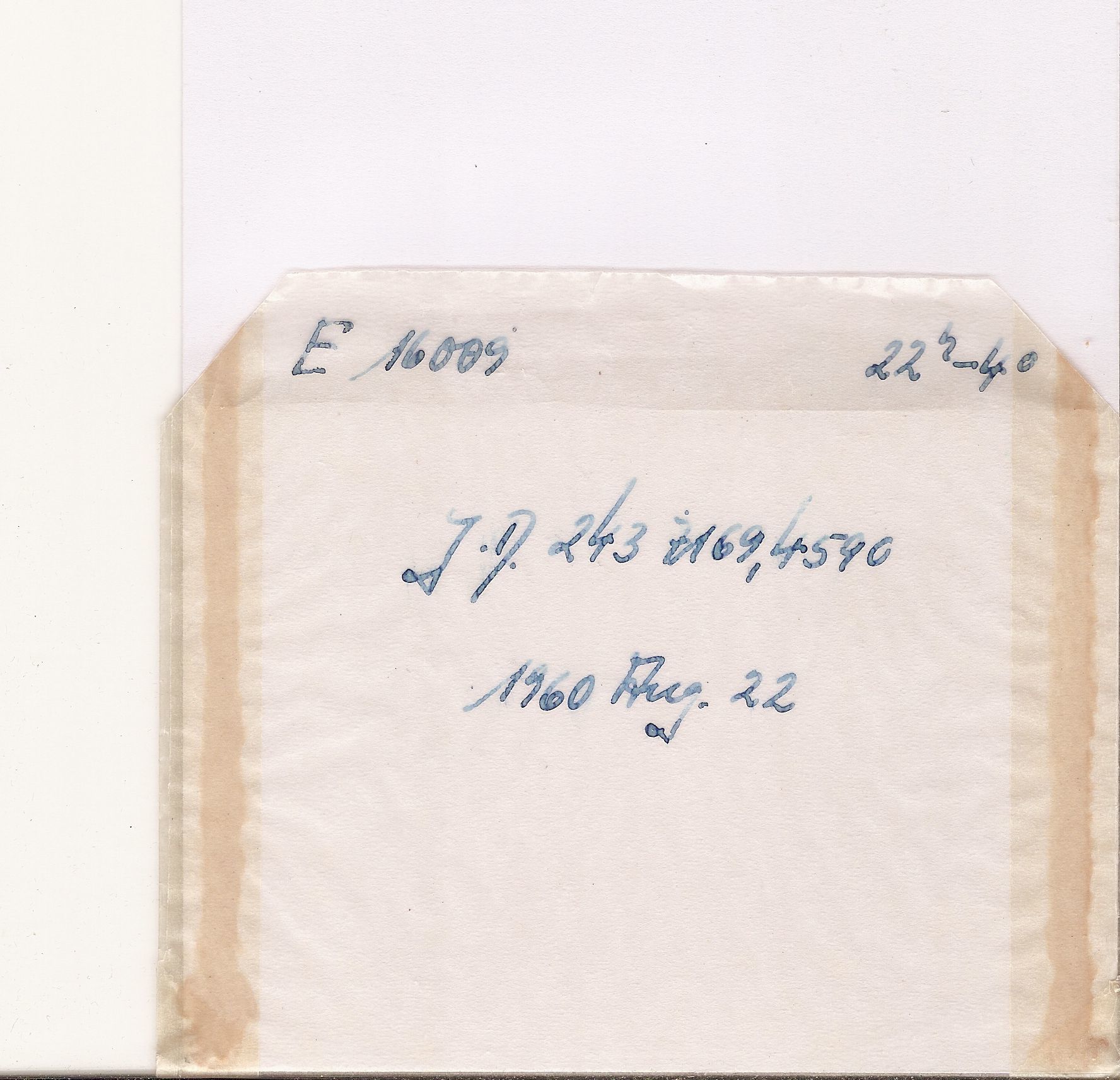 Plate envelope