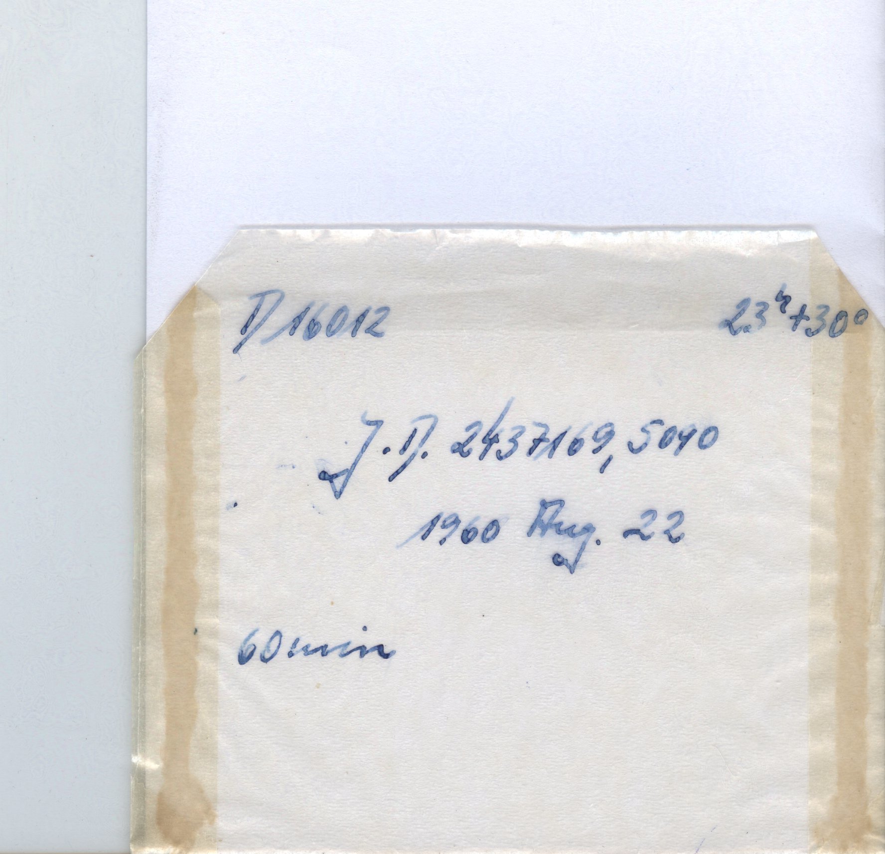 Plate envelope