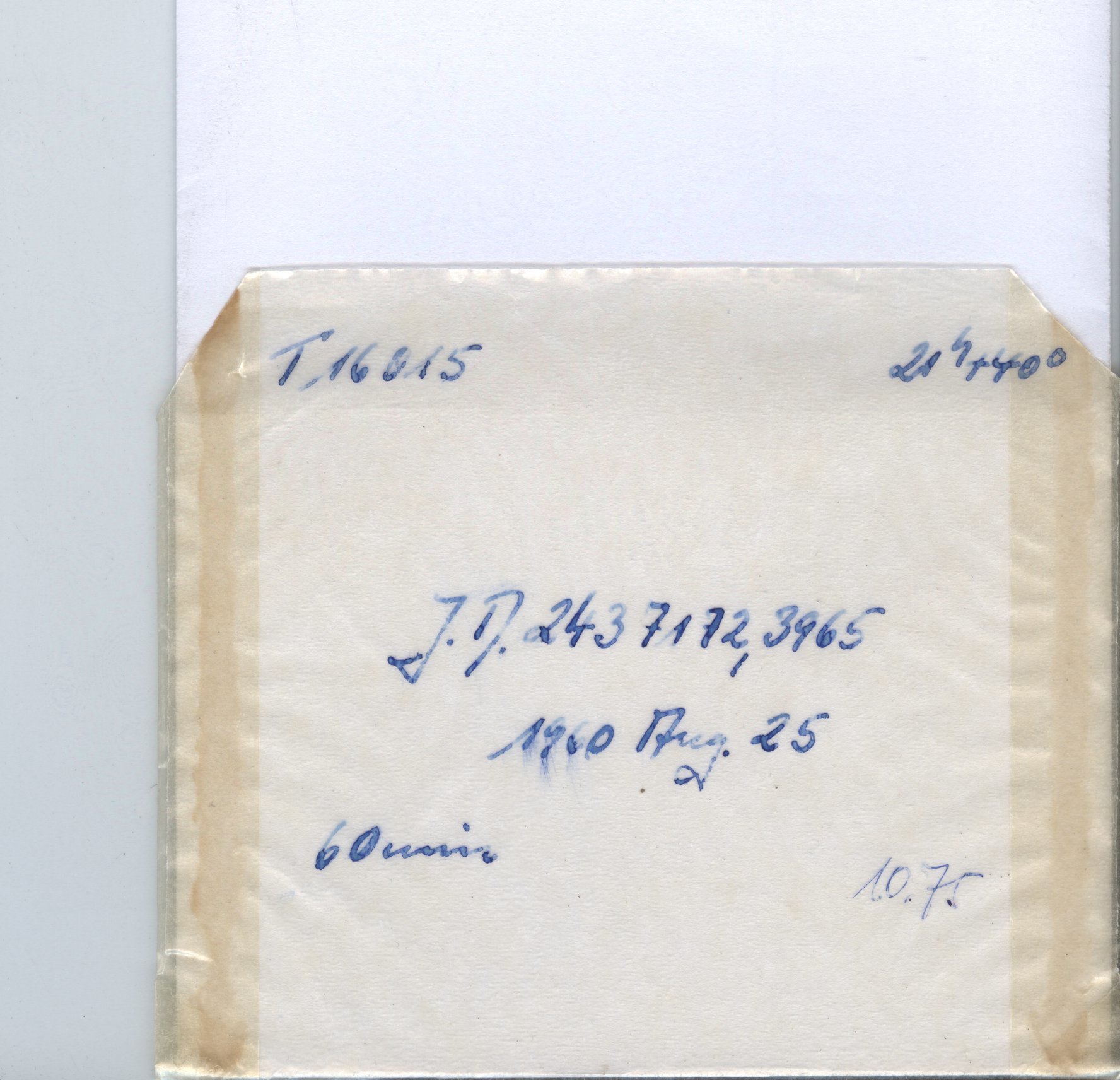 Plate envelope
