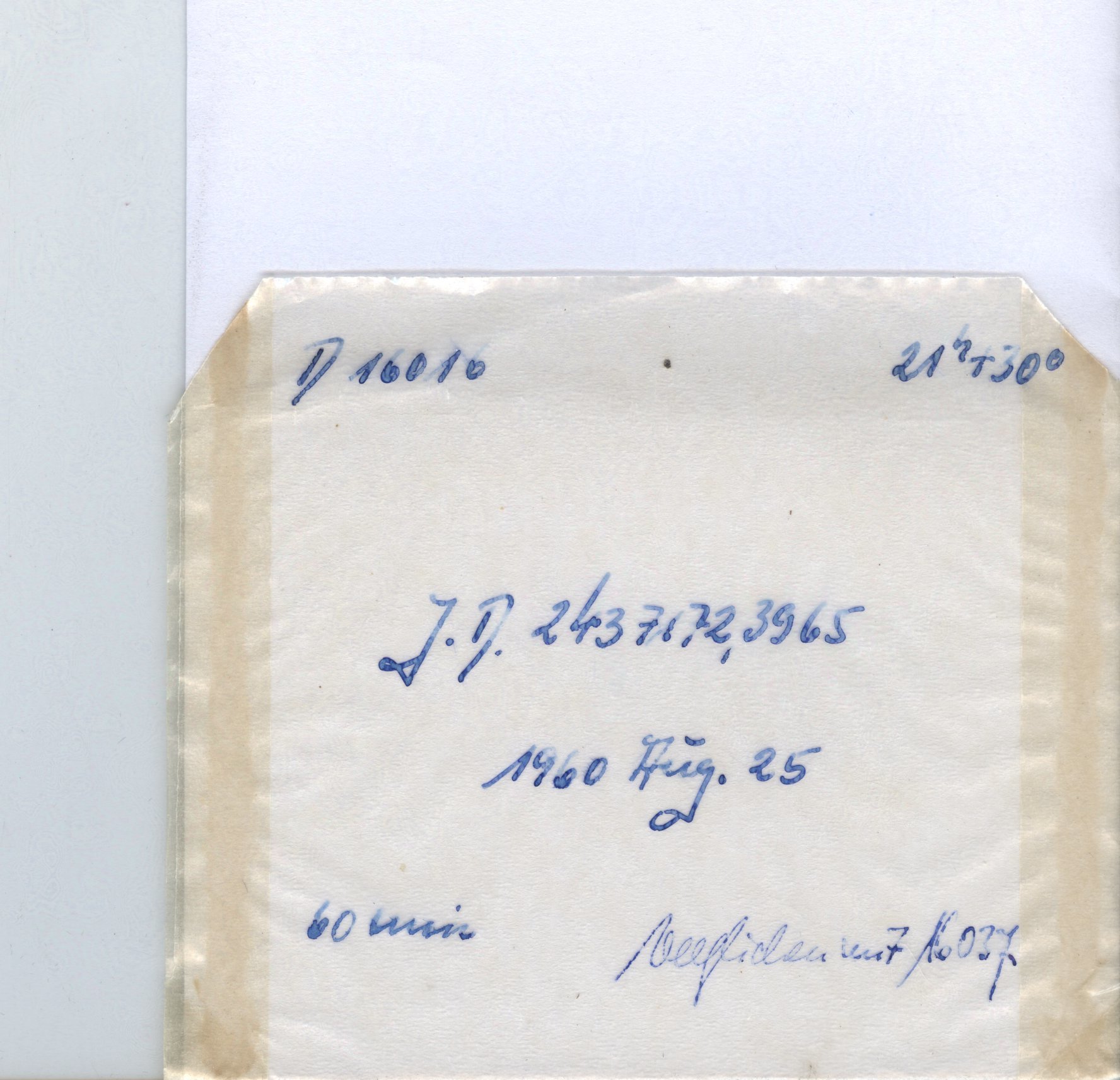 Plate envelope