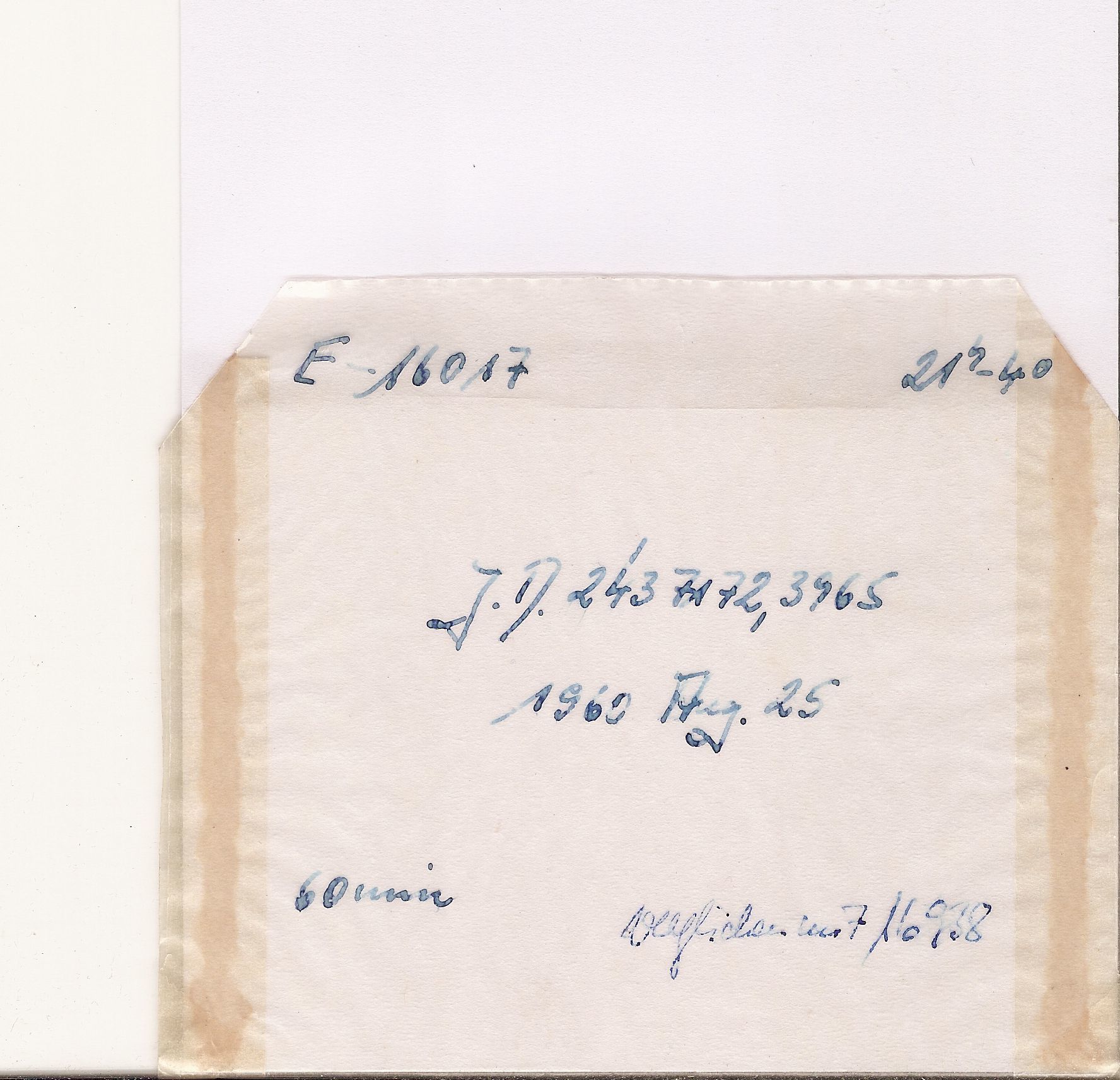 Plate envelope