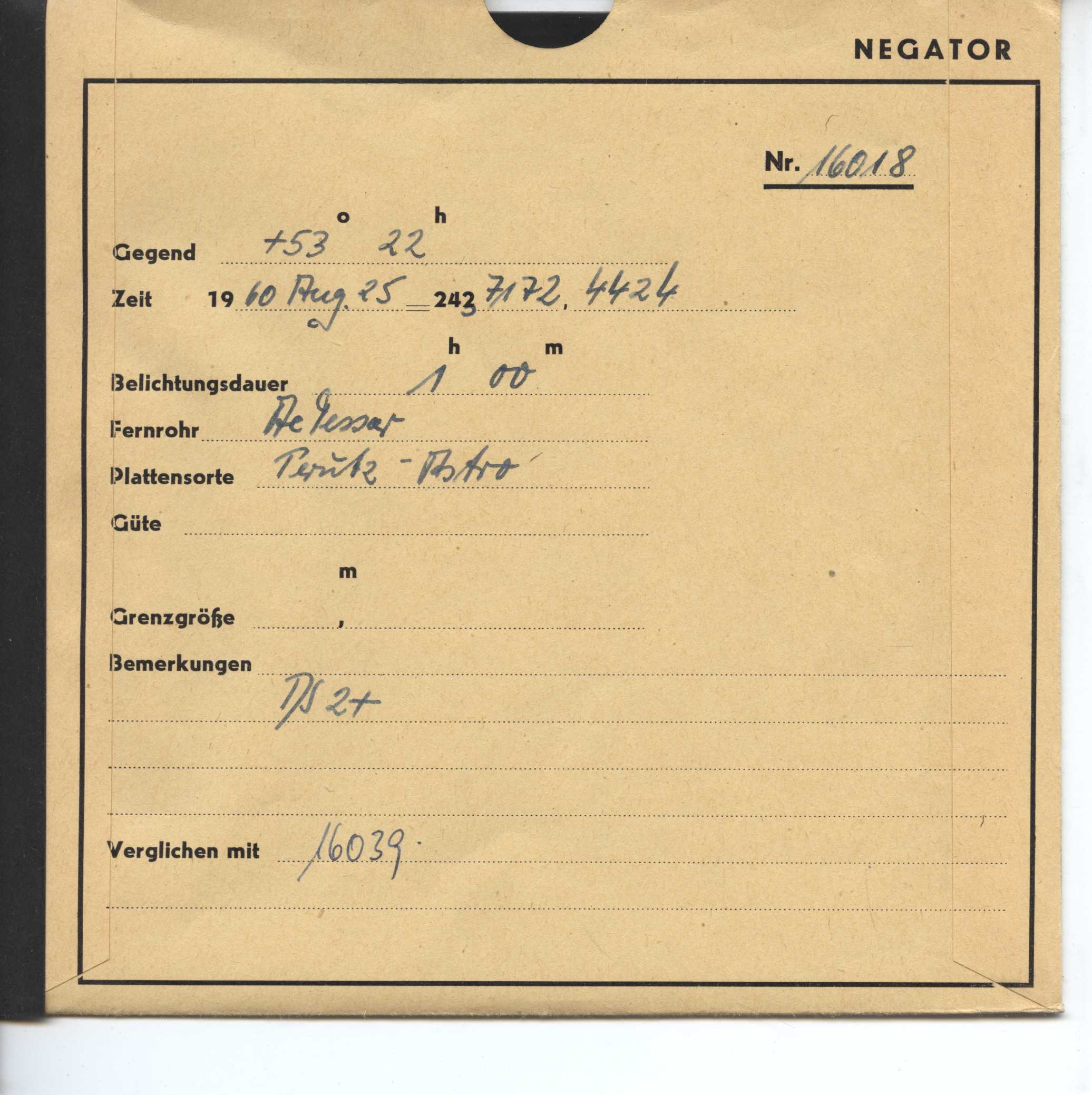 Plate envelope