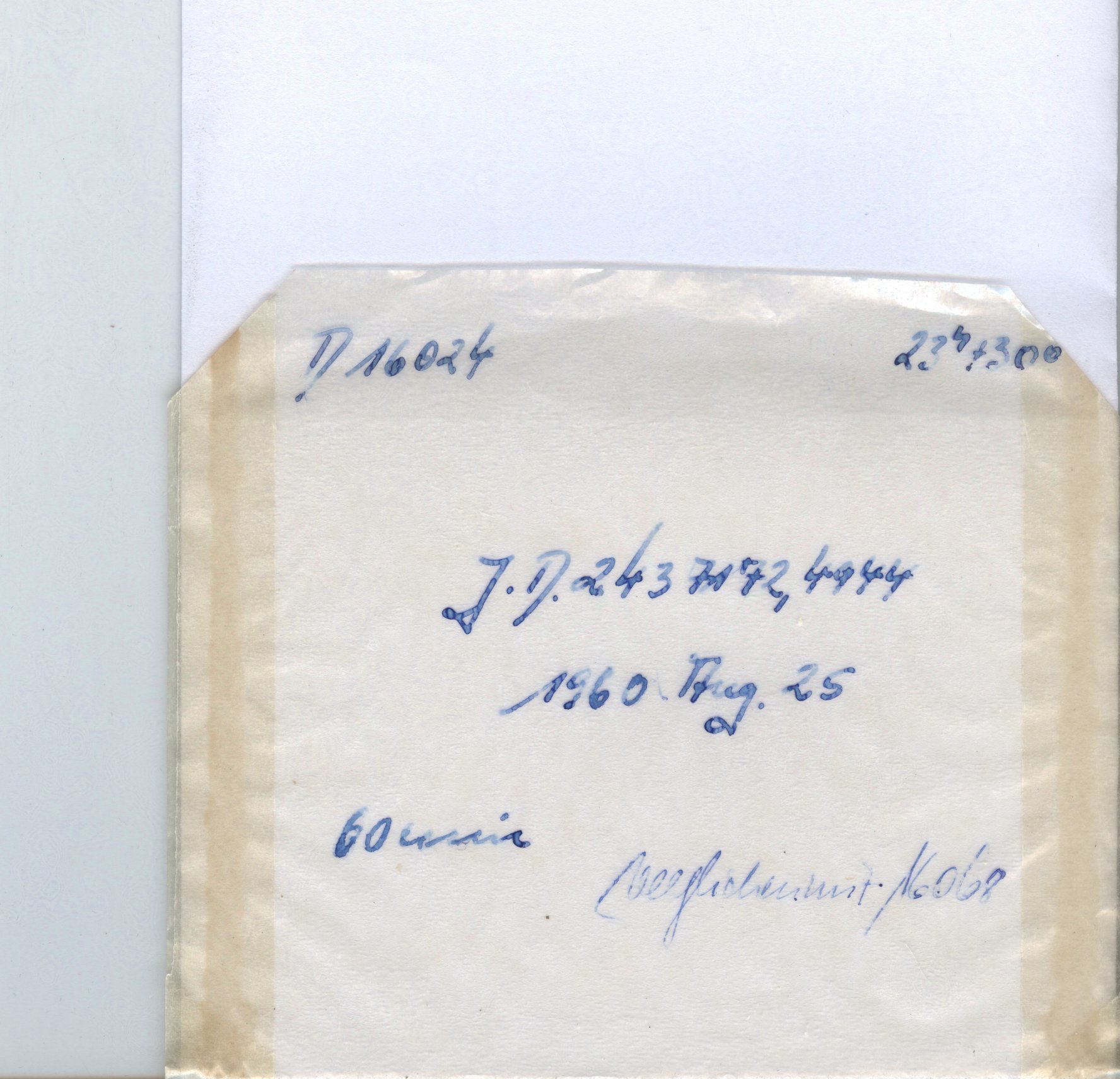 Plate envelope