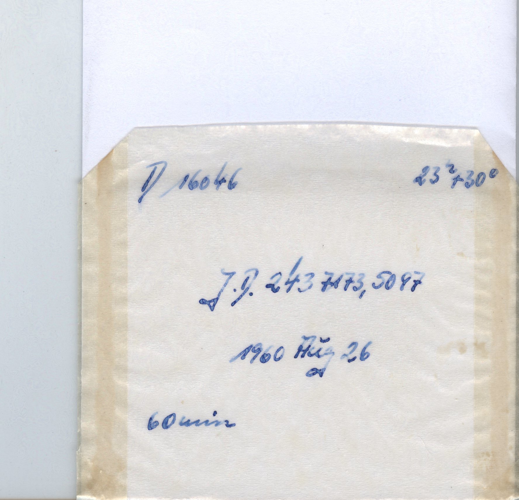 Plate envelope