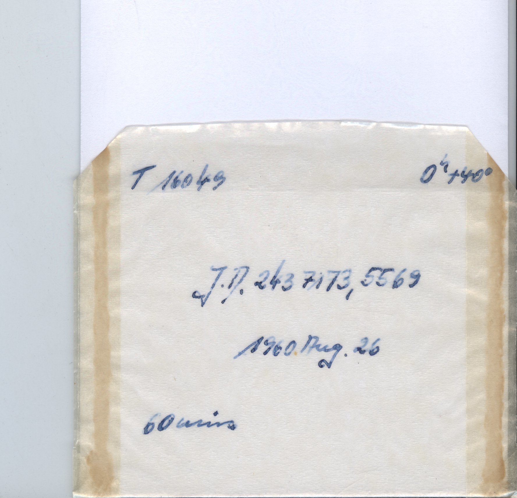Plate envelope