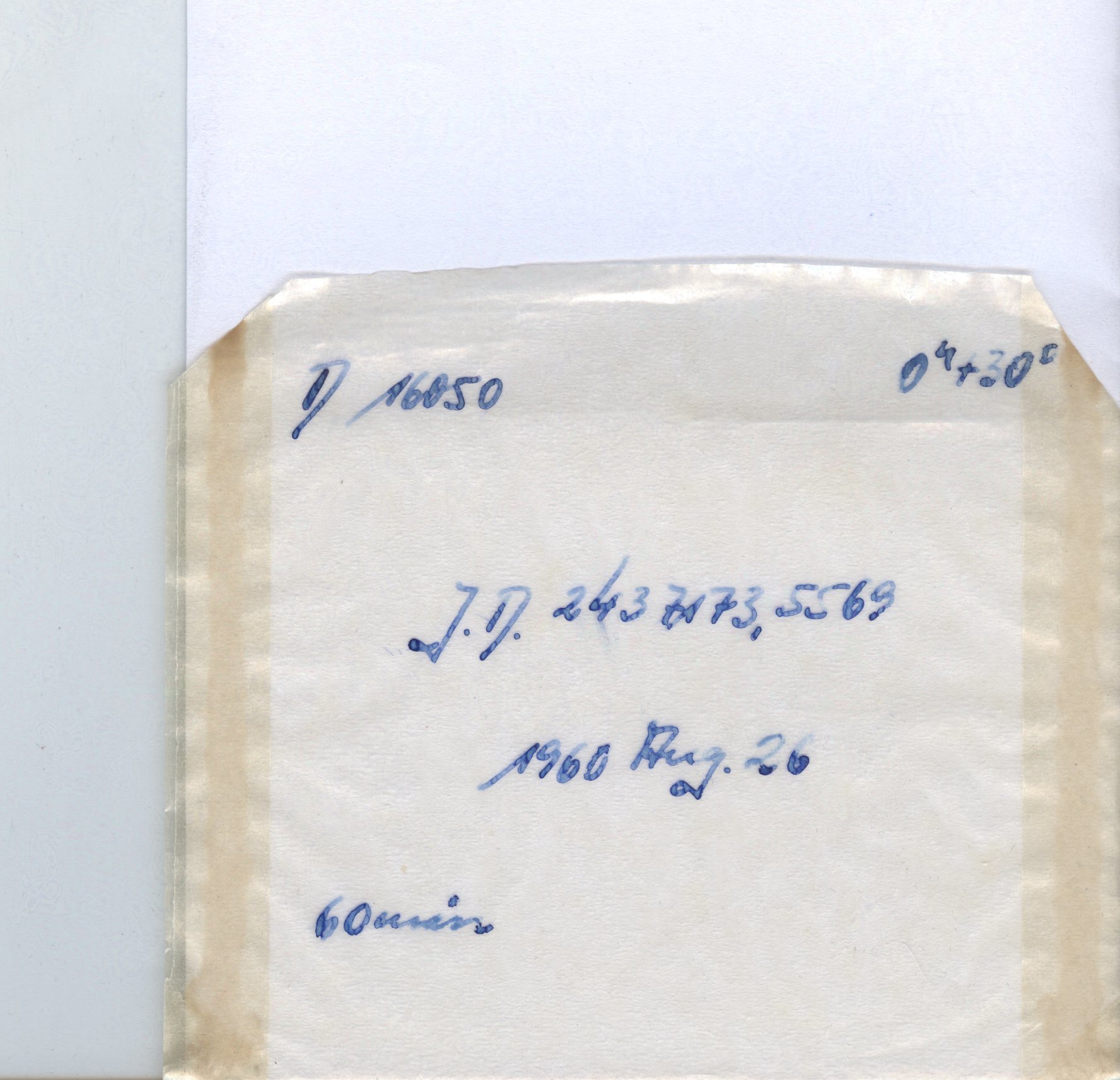 Plate envelope