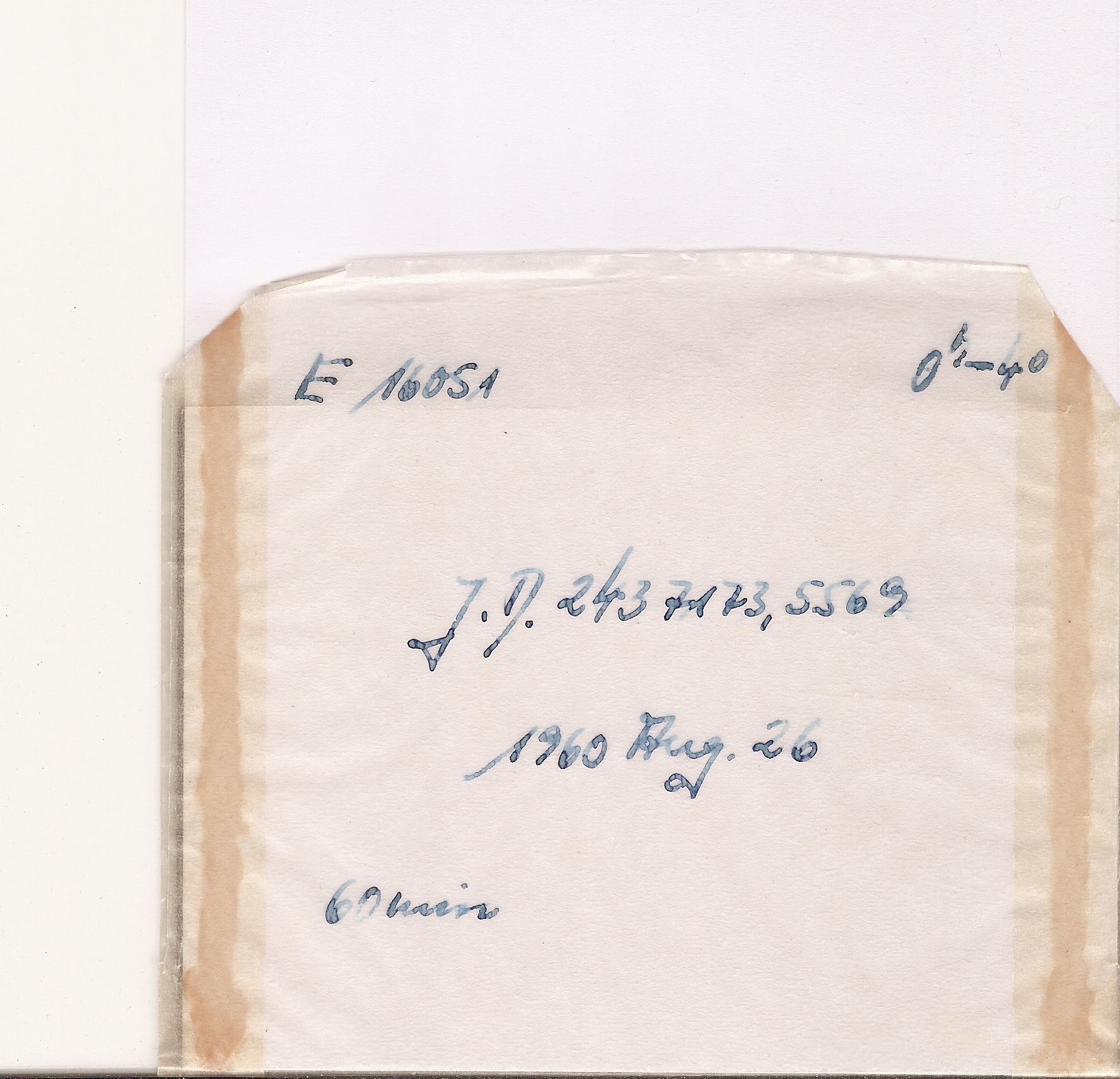 Plate envelope
