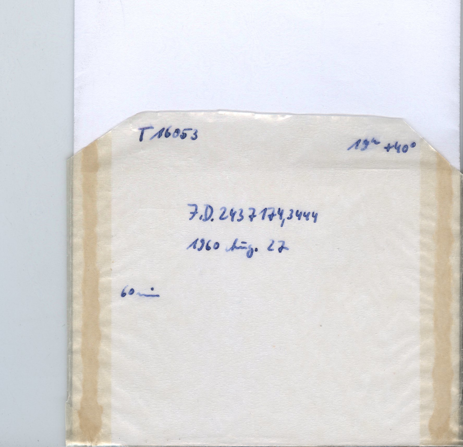 Plate envelope