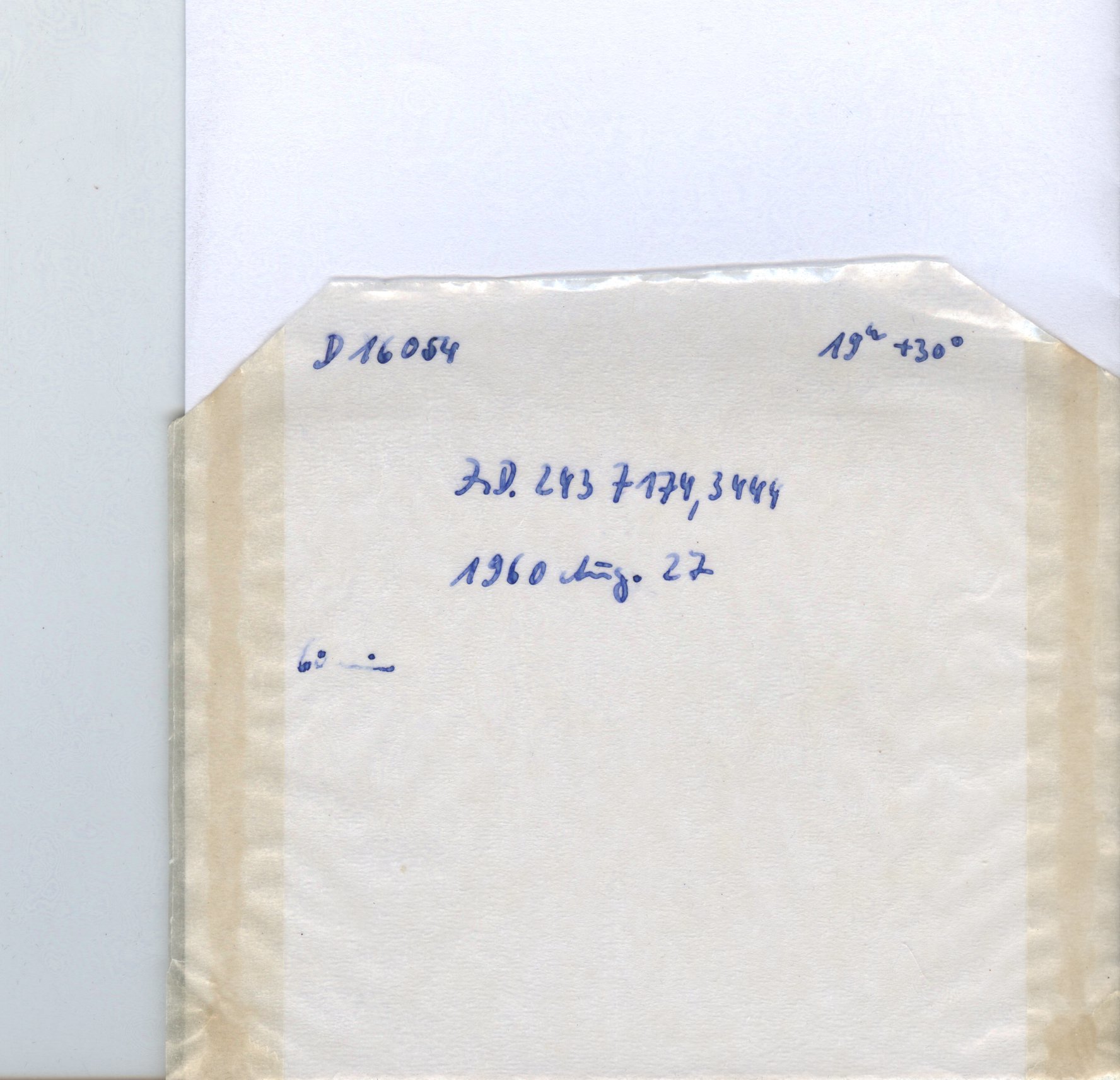 Plate envelope