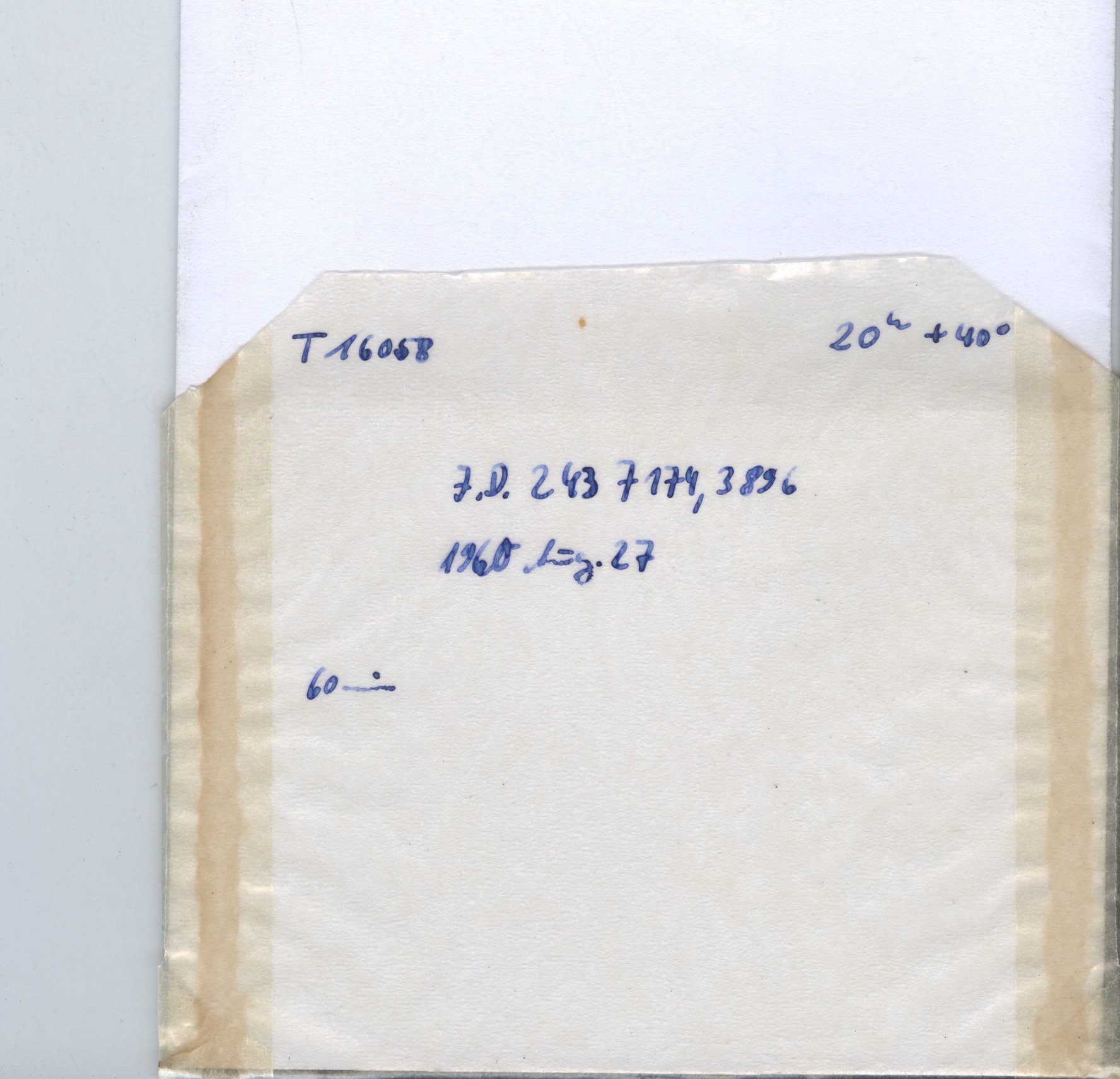 Plate envelope
