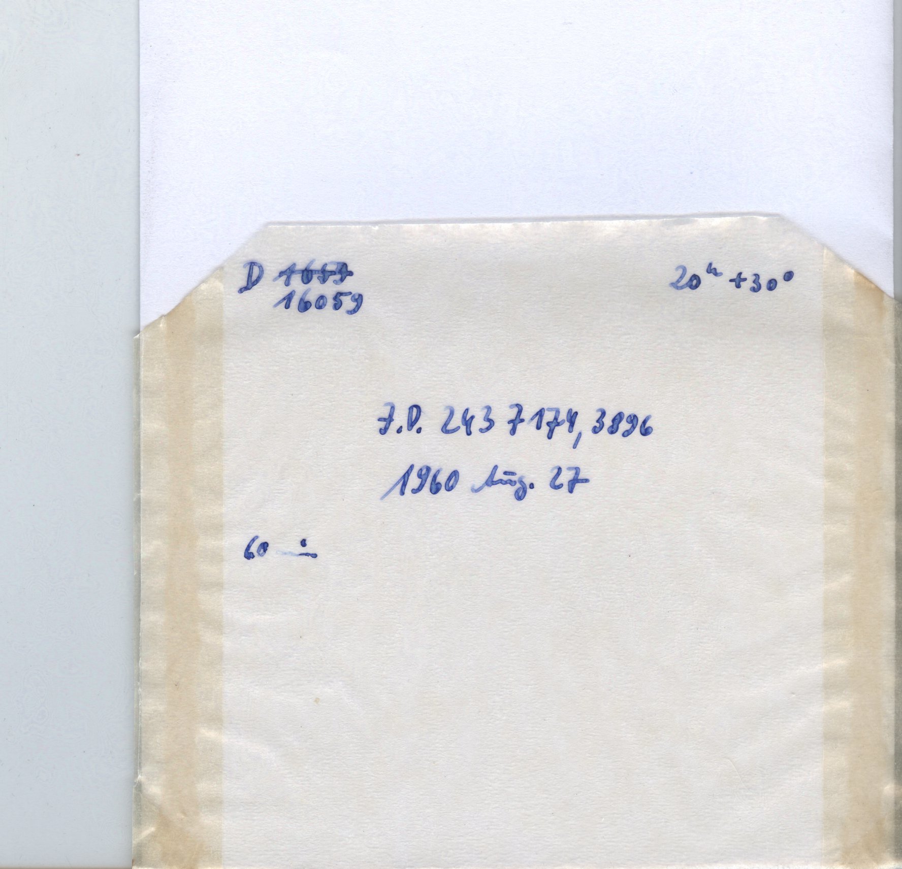 Plate envelope